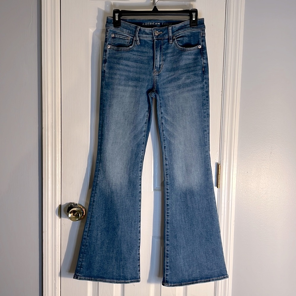 COPY - American eagle Women’s next level low rise flare Jean